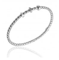 Armband Chimento Dame Stretch in Weißgold Diamante 1B00955B15170